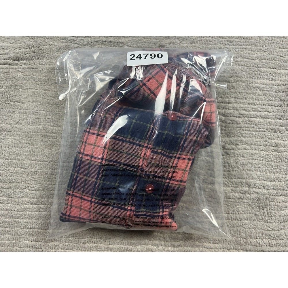 Rue 21 Flannel Top Womens Medium Pink Blue Plaid Longsleeve Western Button Up - Picture 12 of 12